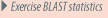 Exercise BLAST statistics